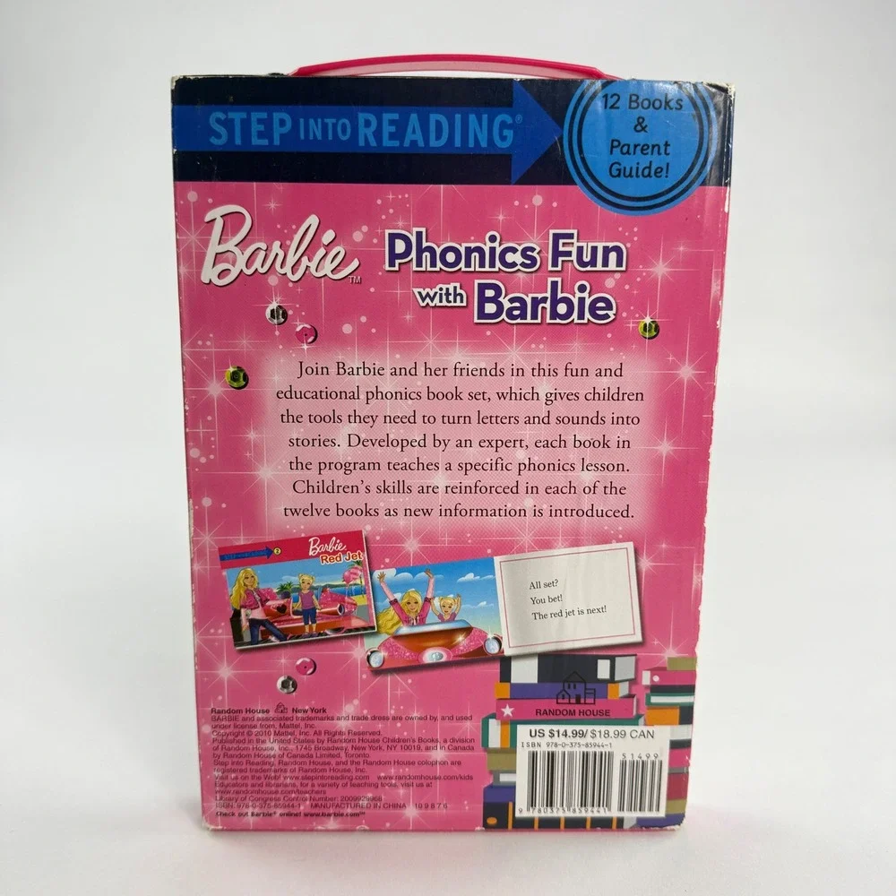 Barbie Phonics Fun Step into Reading 12 Book Set Random House 2010 9780375859441
